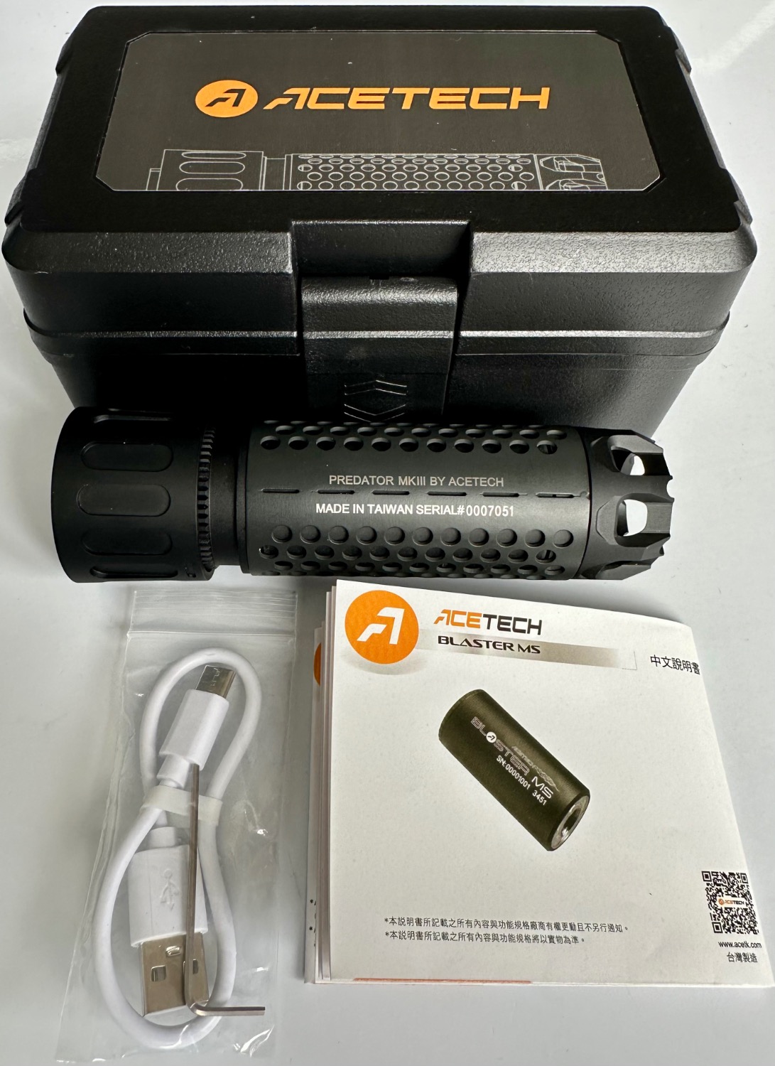 Acetech Predator Mkiii Quick Detach Mock Suppressor Blaster Ms Tracer