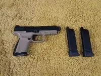 EMG Cybergun Canik TP9 with spare mag and rmr mounting plates.