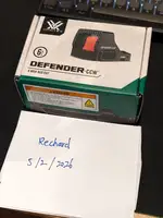 Vortex Defender-CCW 6 MOA Red Dot