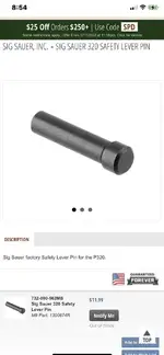 WTB VFC M18 safety delete pin