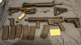 BONEYARD KWA RM4 MAGPUL and PTS CM4 ERG Plus 5 mags, Ulysses recoil kit and other bits
