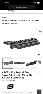 Rail rail cover for saiga 12