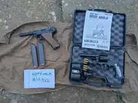 Marushin model 10 s&w & we luger with wood grips