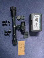 5x prism and  3-9 scope