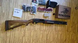 Custom Cam 870 shotgun