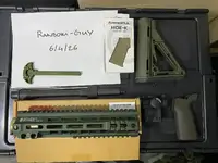 MWS FBI HRT Clone parts and other MWS bits, barrels, handguards.