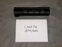 Airsoft M4/AR15 3D Printed 9" Black 3D Printed Handguard Rail