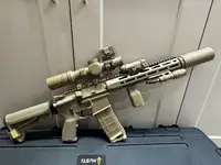 Evolution gear ATACR 1-8 24mm FFP LPVO C1 Offset Mount and ACRO.