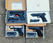 Steel glocks G17 G45 pistols