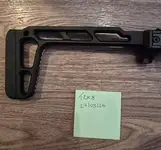 Airsoft Artisan MCX Light Weight Folding Stock (Black)