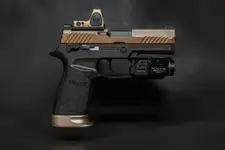 Custom Sig Sauer P320 M18 FDE/Dark Brown