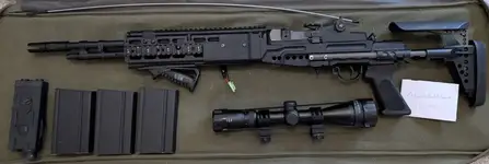 Cyma M14 EBR + Accessories