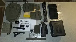 Riser, Pouches, holster, Grips, Dump pouch and Misc