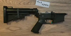 MWS complete lower reciver w/ grip & stock.