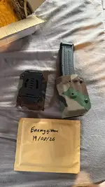 Two Kydex customs MPX mag carriers