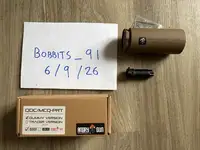 Angry Gun KAC style QDC/MCQ-PRT airsoft mock suppressor for KS1 and L403A1