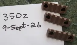 Nylon Fiber Picatinny M-LOK Rail Section FDE x3