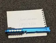AAP-01 Blue Metal Upper and Outer Barrel