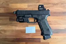 Custom Umarex VFC Glock G45 MOS with GSI Fixed Threaded Barrel/Hop Combo + GSI Hammer