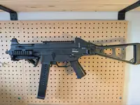 Umarex H&K UMP .45 AEG Airsoft Rifle 6mm BB Folding Stock Rails Angled Foregrip