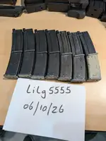 7x Tokyo Marui MP7A1 GBB 40rd gas mags, all hold gas