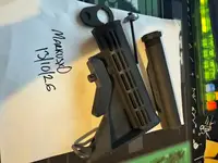 King Arms AEG 6 Position Buffer Tube + Waffle Stock