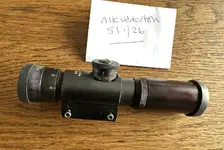 Compact 4x21 telescopic sight