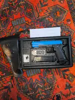 Tokyo Marui HiCapa 5.1 government model with 1911 black leather holster