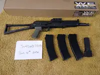 WE aks74un gbb with 3 magazines psb1 short and 5ku red dot ris rail mount.
