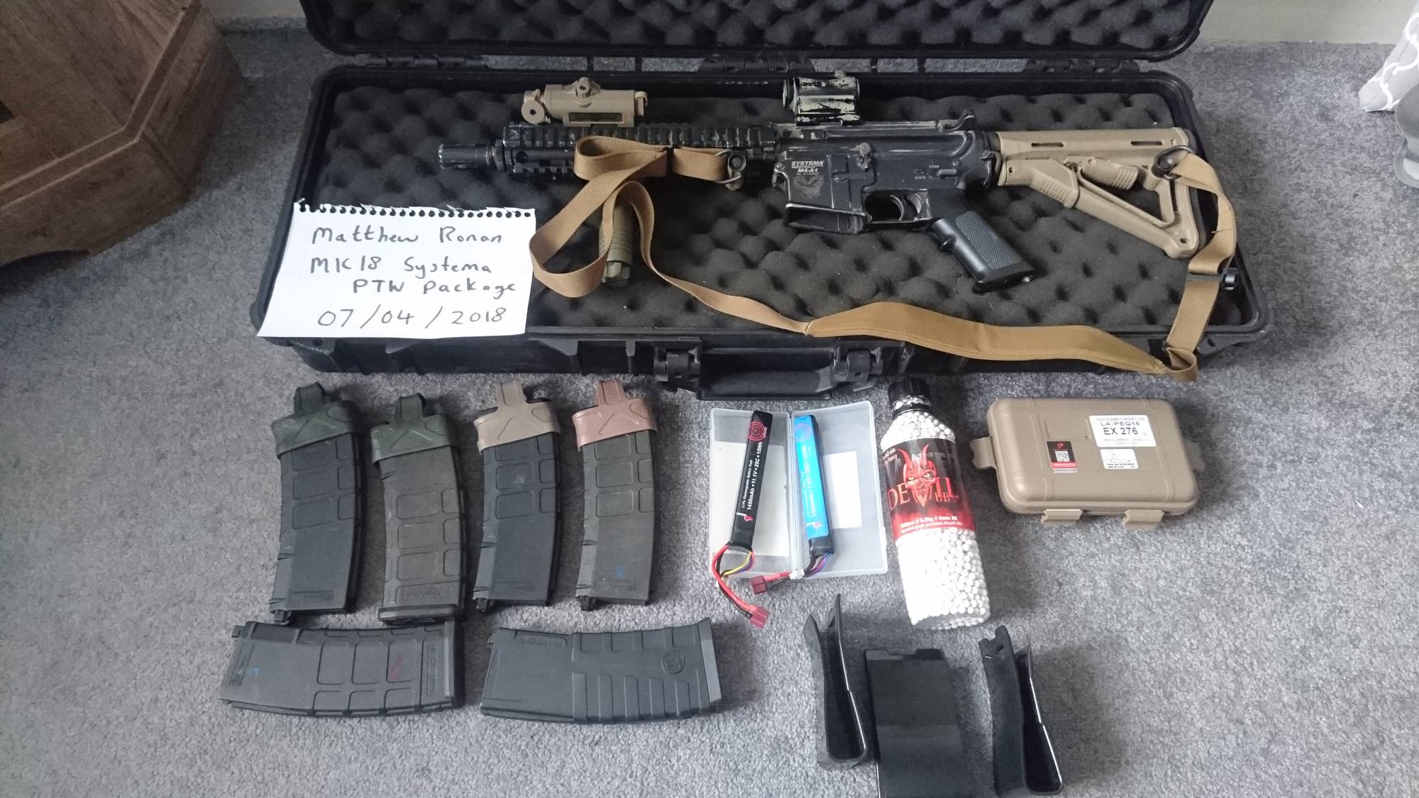 Mk18 systema ptw package - Electric Rifles - Airsoft Forums UK