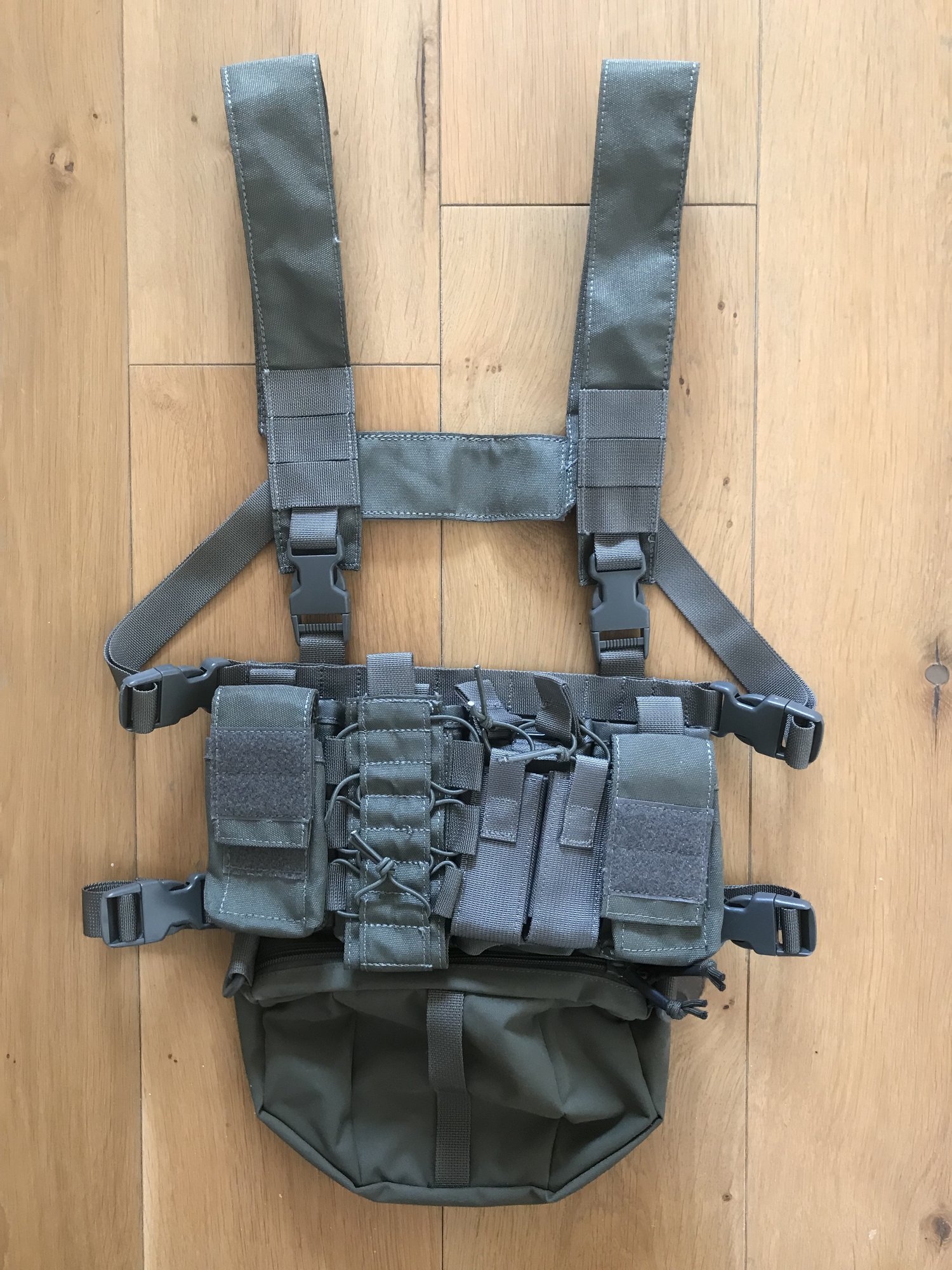 Clone Haley Strategic D3CR Chest Rig, Ranger Green with Dangler Pouch ...