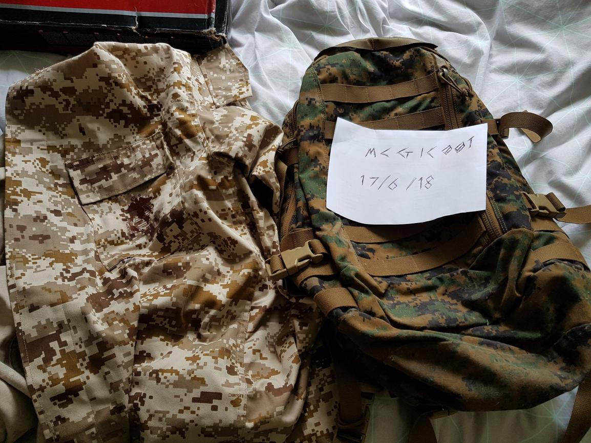 USMC Backpack Woodland + desert shirt - Gear - Airsoft Forums UK