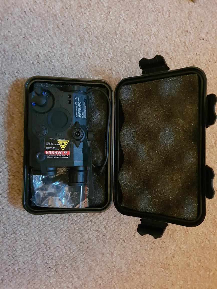 Nuprol PEQ box with working torch and laser, black - Parts - Airsoft ...