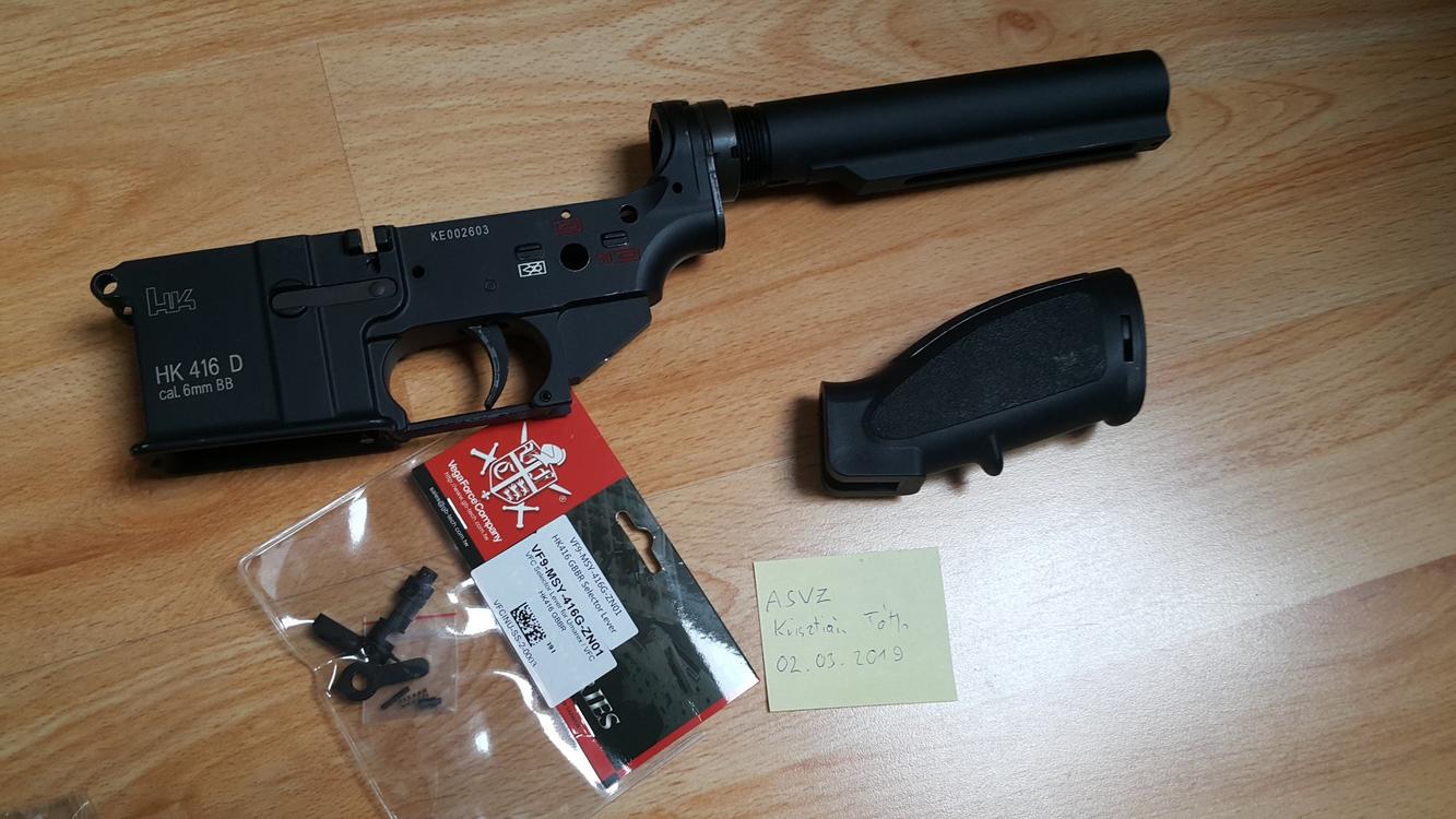 Vfc Hk416 lower receiver with parts - Parts - Airsoft Forums UK