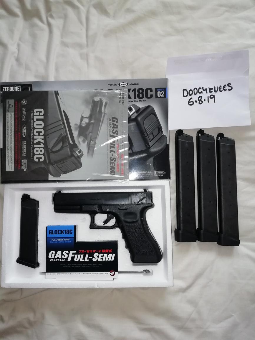 Tokyo Marui G18c With Long Magazines Gas Pistols Airsoft Forums Uk 1553