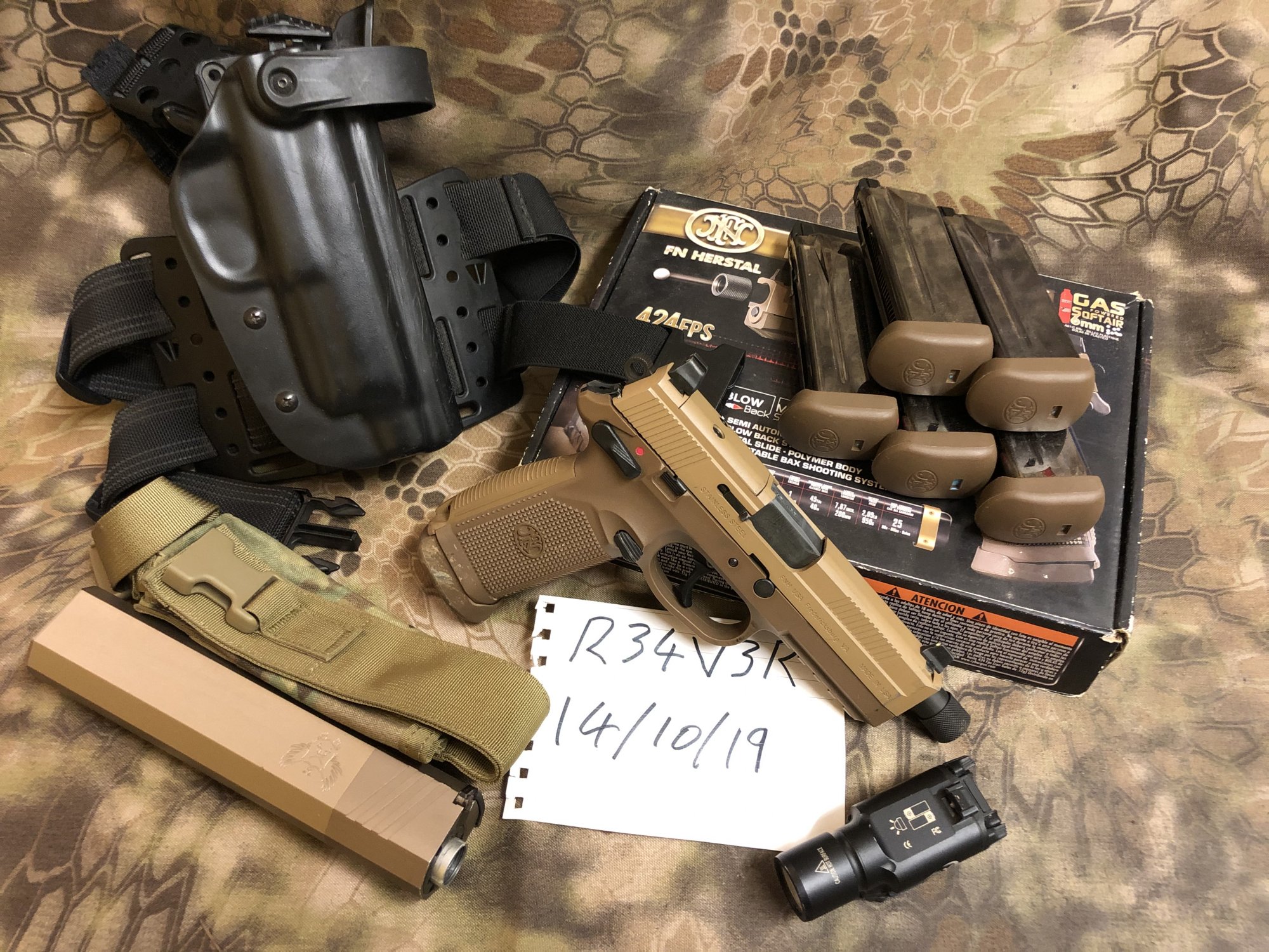 Cybergun/Vfc Fnx .45 Tactical Bundle - Gas Pistols - Airsoft Forums UK