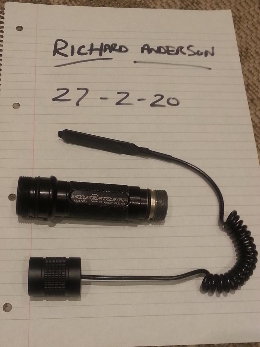 Surefire 6p torch body with a pressure switch - Parts - Airsoft 