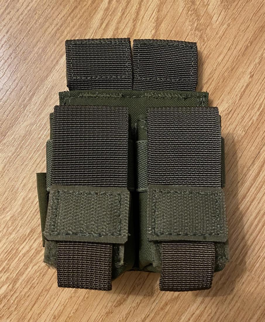 Warrior Assault Systems Olive Drab Double Pistol Mag Pouch - Gear ...