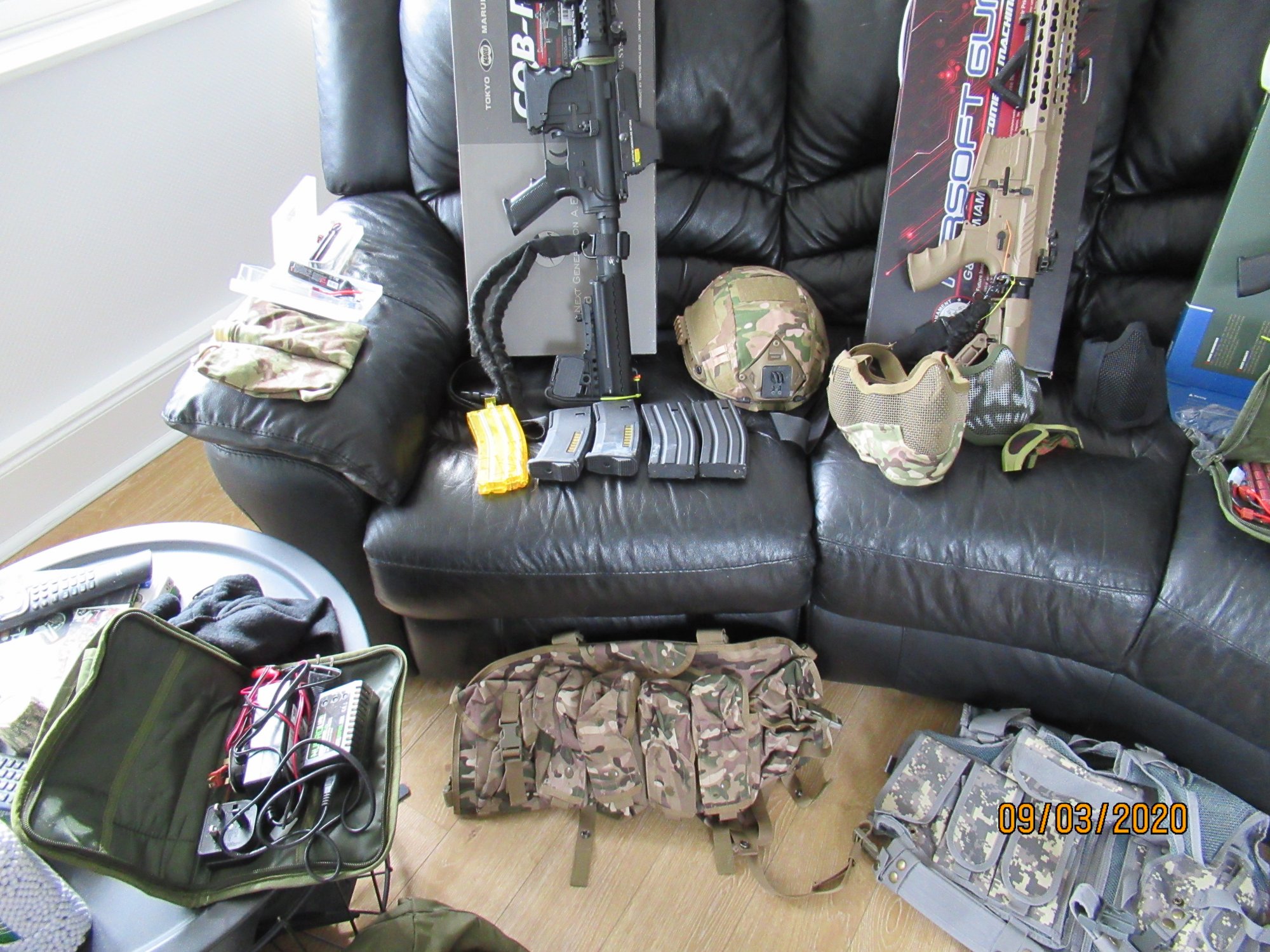 complete set up for airsoft 5 rifles - Electric Rifles - Airsoft Forums UK