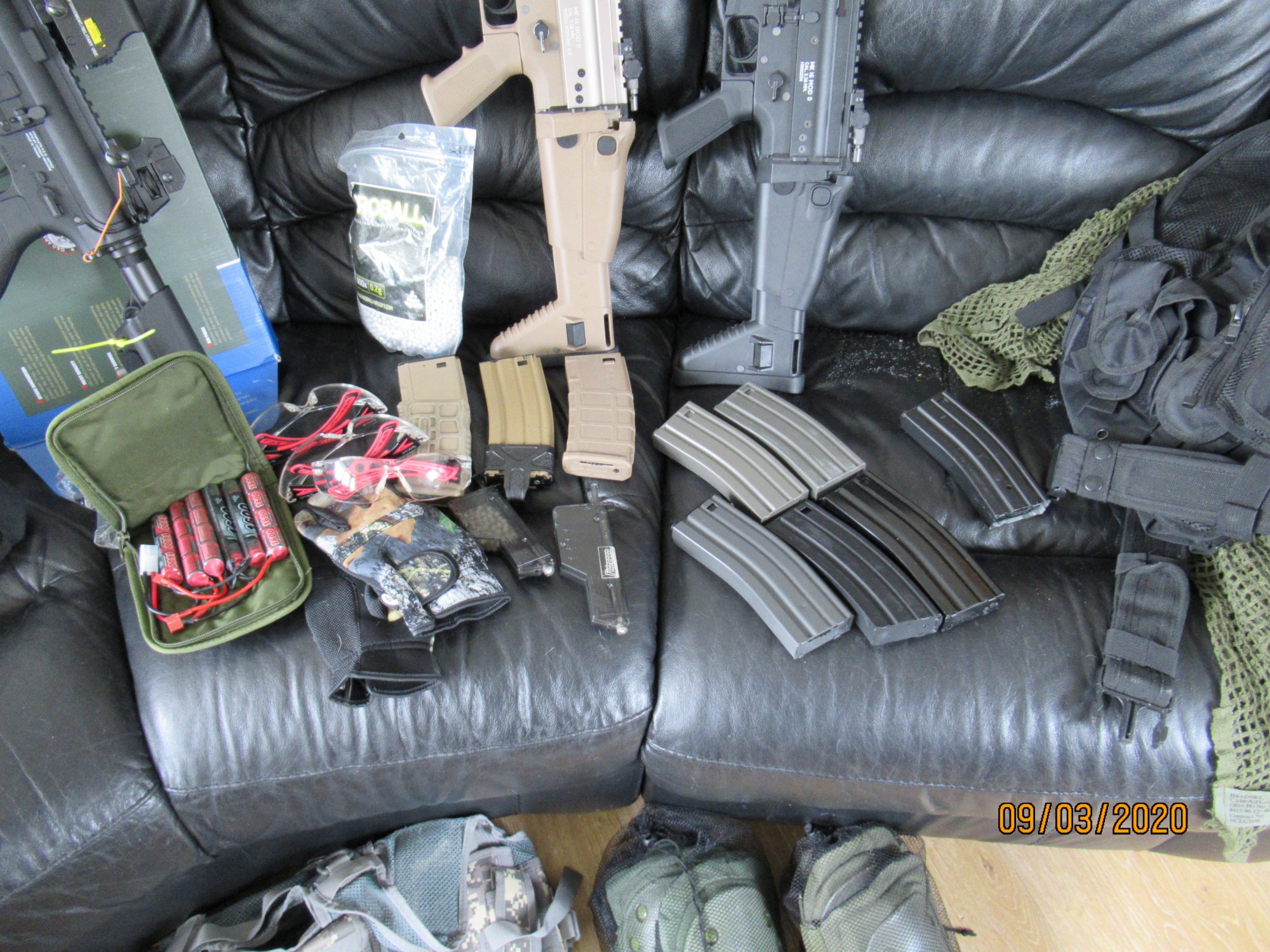 complete set up for airsoft 5 rifles - Electric Rifles - Airsoft Forums UK