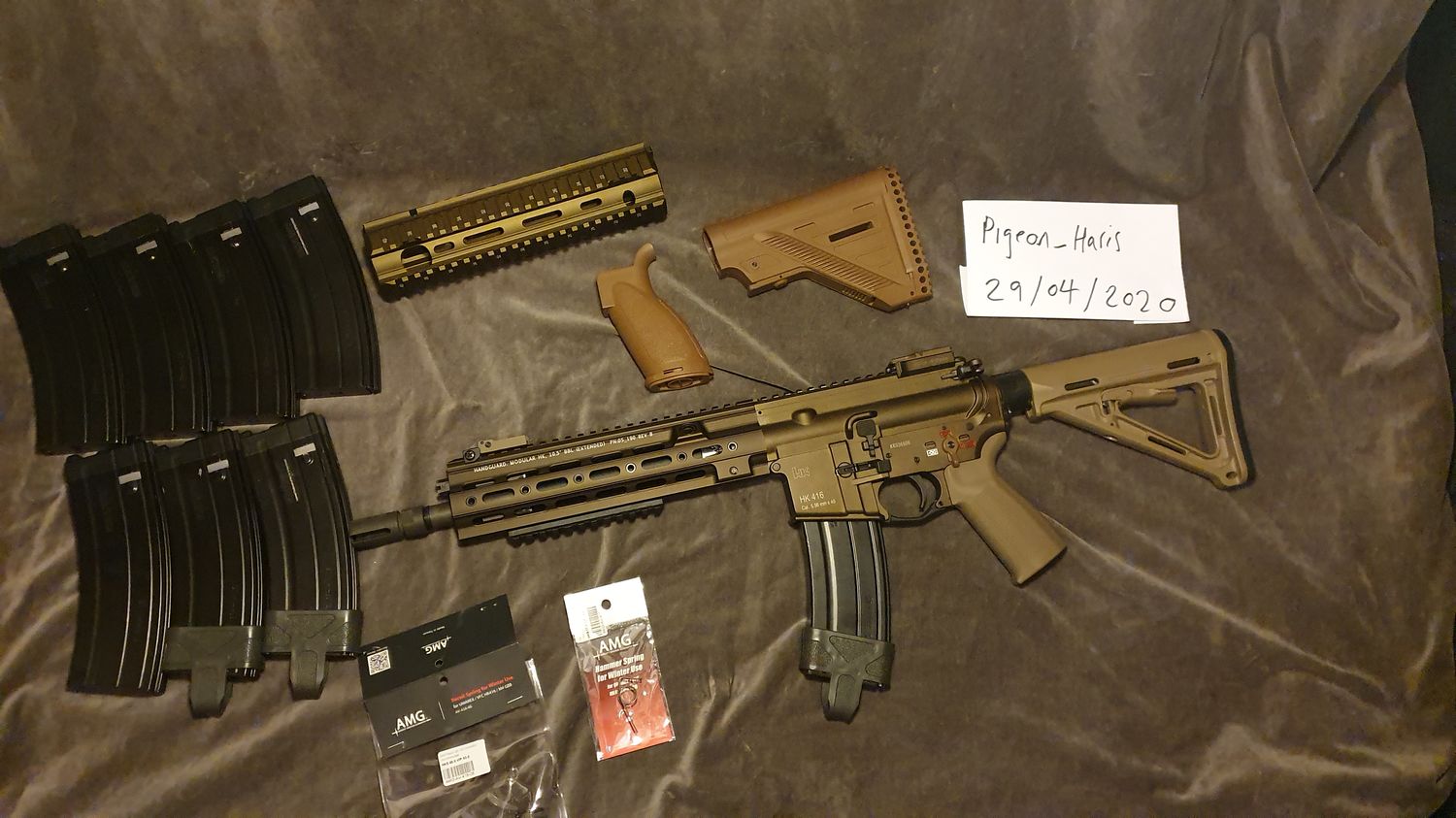 VFC HK416A5 GBBR (RAL 8000 GEISSELE MAGPUL CUSTOM) - Gas Rifles ...