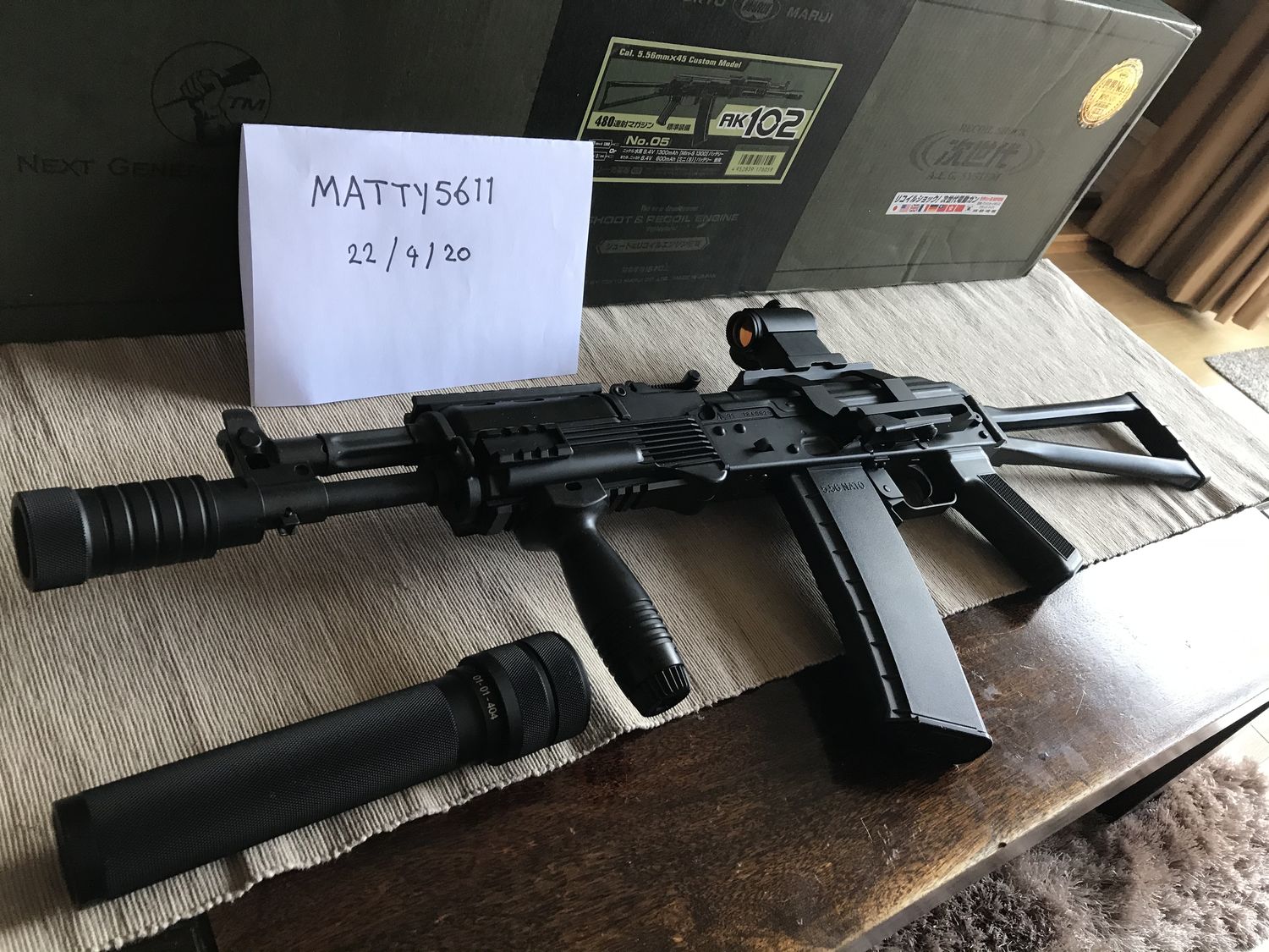 Tokyo marui ak102 upgraded with extras - Electric Rifles - Airsoft ...