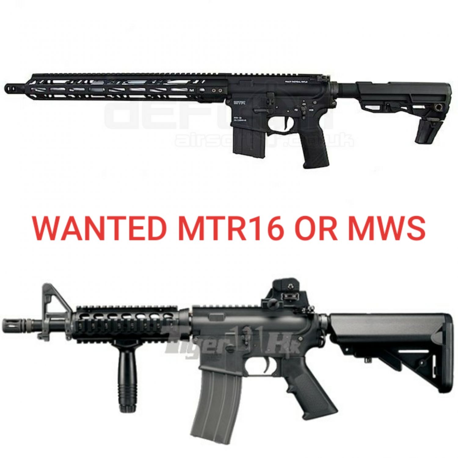 Tm Mtr16 Or Mws Gbb Guns Wanted Airsoft Forums Uk