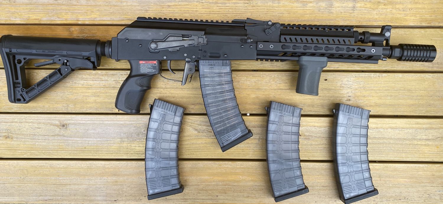 G&G RK74 E with 3 HIgh Cap Mags, 1 mid cap and grip - Electric Rifles ...