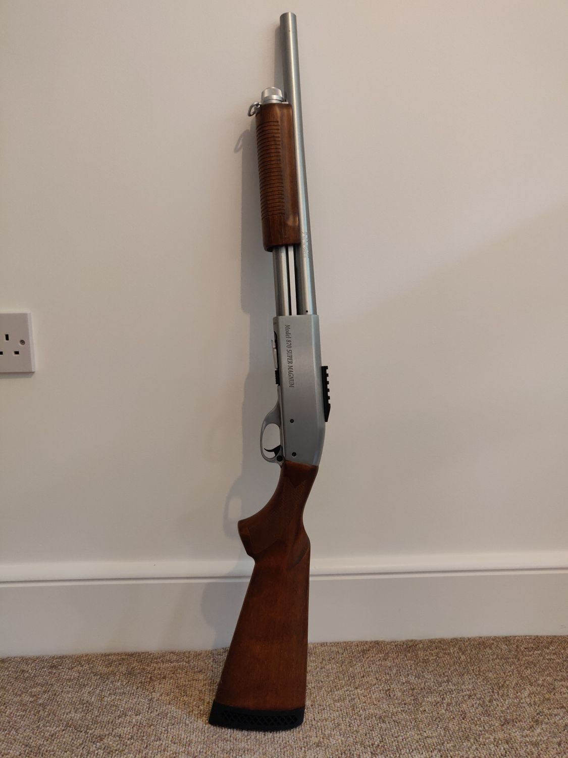 S T M870 Real Wood And Chrome Spring Shotgun Other Spring Airsoft Forums Uk