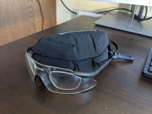 ESS ICE eyeshield/goggles, clear lens only with prescription insert ...