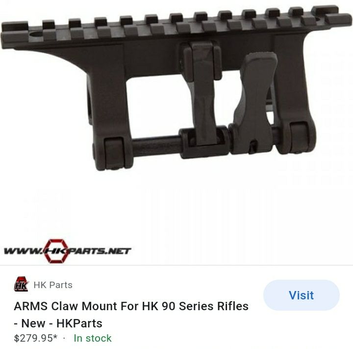 A.R.M.S. HK G3/MP5 Claw Mount, Real Steel. - Parts - Airsoft Forums UK