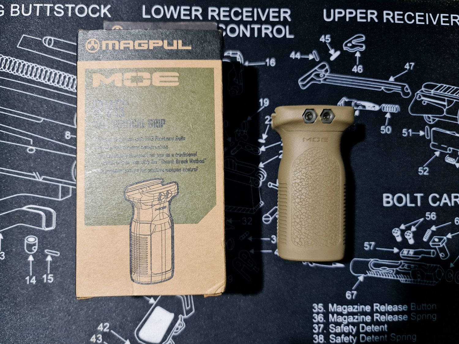 MAGPUL PICATINNY RVG RAILED VERTICAL GRIP FDE - Gear - Airsoft Forums UK
