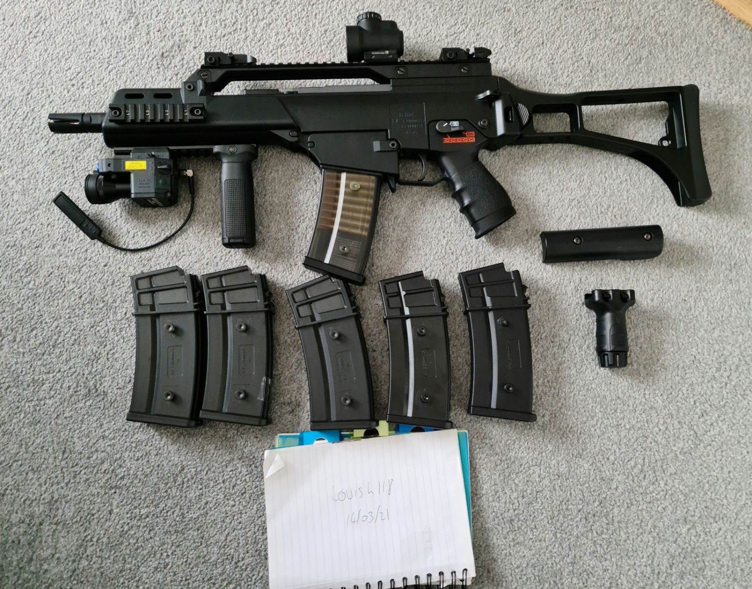TOKYO MARUI G36C CUSTOM SHOOT AND RECOIL PACKAGE - Electric Rifles 