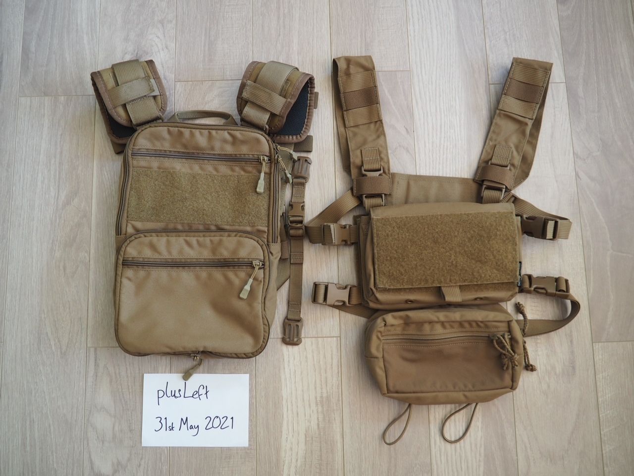 Spiritus Micro Fight MK4 & Haley Strategic Flatpack (Coyote Tan